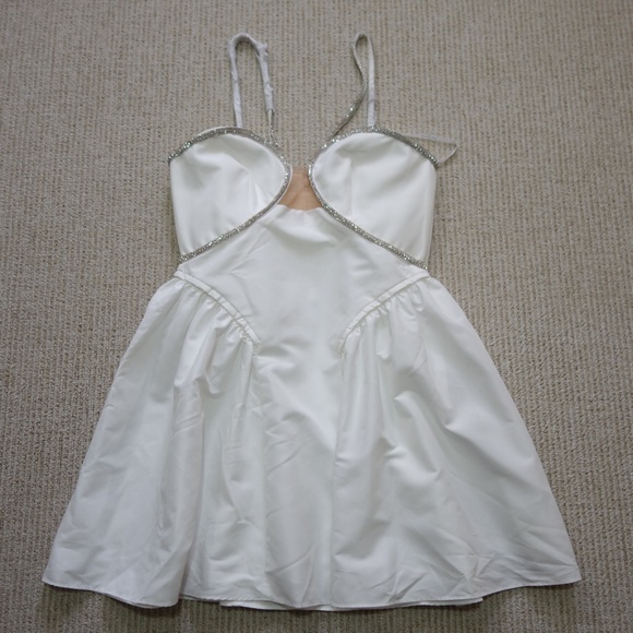 Self-Portrait Taffeta Flared Mini Dress - Picture 4 of 10